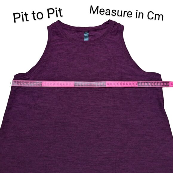 Kyodan | Muscle Tee Sporty Tank Top Sleeveless Activewear  Red Wine | Size: M - Picture 4 of 13